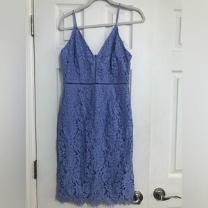 ASTR The Label Women Size Medium Dress‎ Lace  Periwinkle Spaghetti Strap midi
